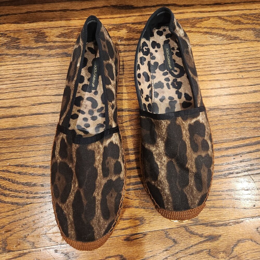 Dolce & Gabbana leopard espadrille